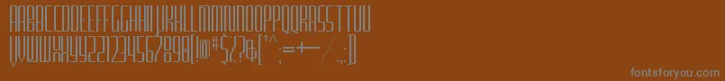 フォントFurgatorioSansTitling – 茶色の背景に灰色の文字