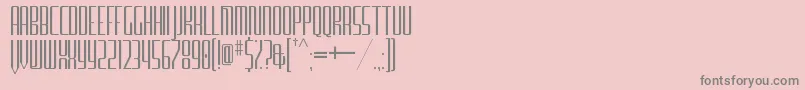 フォントFurgatorioSansTitling – ピンクの背景に灰色の文字
