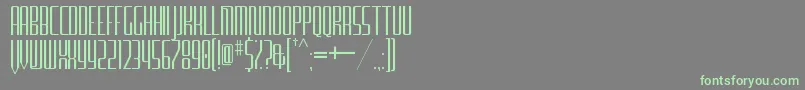 FurgatorioSansTitling Font – Green Fonts on Gray Background