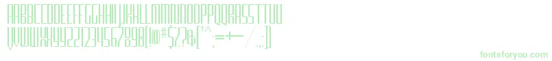 Шрифт FurgatorioSansTitling – зелёные шрифты на белом фоне