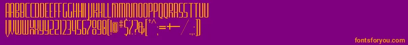 FurgatorioSansTitling Font – Orange Fonts on Purple Background