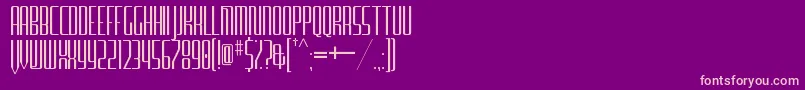 FurgatorioSansTitling Font – Pink Fonts on Purple Background