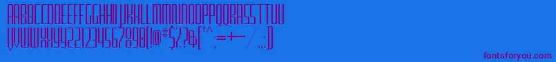 FurgatorioSansTitling Font – Purple Fonts on Blue Background