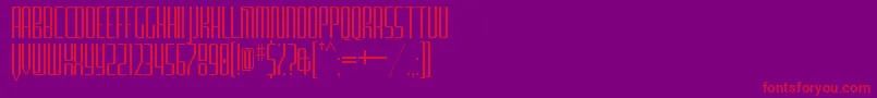 FurgatorioSansTitling Font – Red Fonts on Purple Background