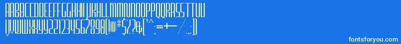 FurgatorioSansTitling Font – Yellow Fonts on Blue Background