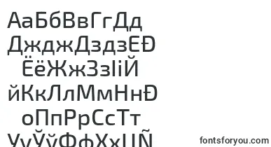 Exo2Medium font – belarusian Fonts