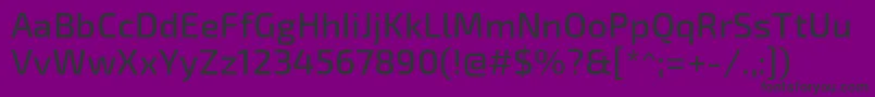 Exo2Medium-Schriftart – Schwarze Schriften auf violettem Hintergrund