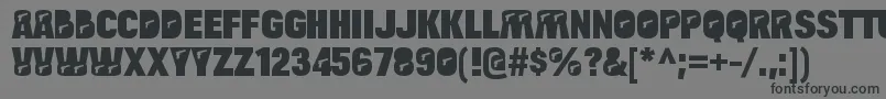 BulltoadpistolRegular Font – Black Fonts on Gray Background