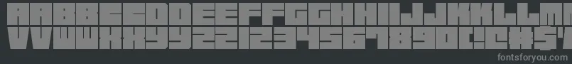 SquareChunks Font – Gray Fonts on Black Background