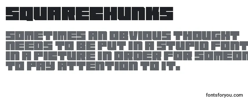 SquareChunks-fontti