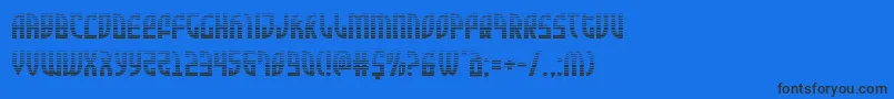 Zoneridergrad Font – Black Fonts on Blue Background