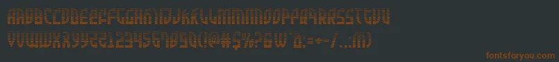 Czcionka Zoneridergrad – brązowe czcionki na czarnym tle