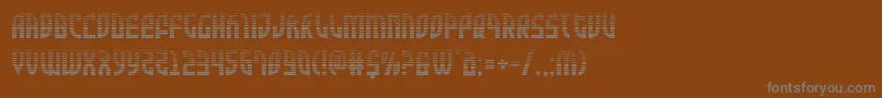 Шрифт Zoneridergrad – серые шрифты на коричневом фоне