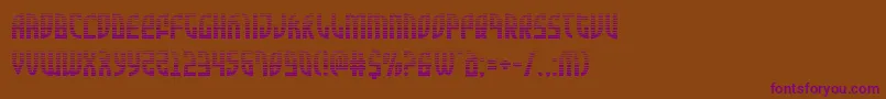 Шрифт Zoneridergrad – фиолетовые шрифты на коричневом фоне