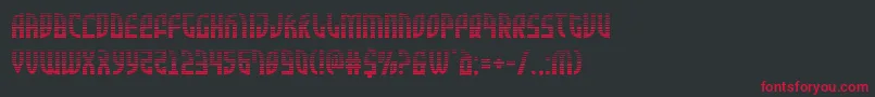Zoneridergrad Font – Red Fonts on Black Background