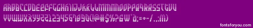 Zoneridergrad Font – White Fonts on Purple Background