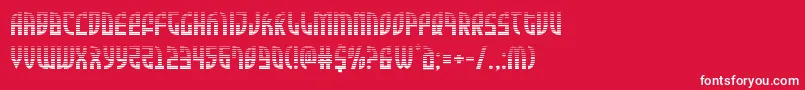 Zoneridergrad Font – White Fonts on Red Background