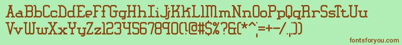 Amplitud Font – Brown Fonts on Green Background