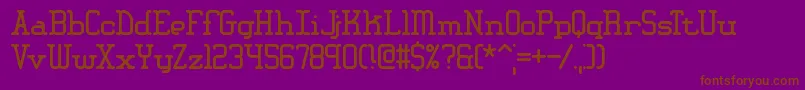 Amplitud Font – Brown Fonts on Purple Background