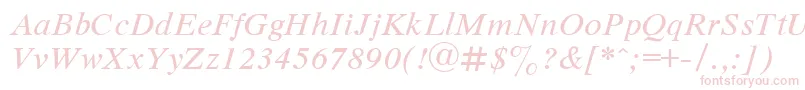 Шрифт DutchItalic – розовые шрифты