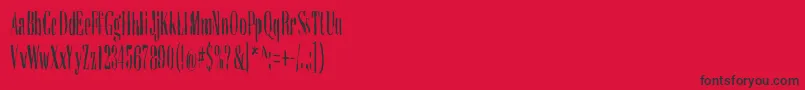 Dieproud Font – Black Fonts on Red Background
