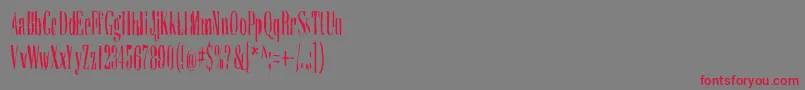 fuente Dieproud – Fuentes Rojas Sobre Fondo Gris