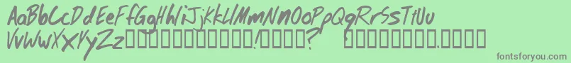 Шрифт Dobitype – серые шрифты на зелёном фоне