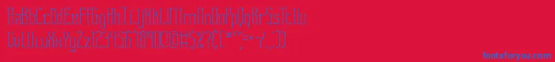 Fasciitw Font – Blue Fonts on Red Background