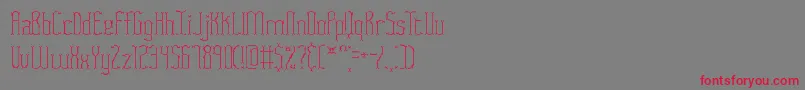 Шрифт Fasciitw – красные шрифты на сером фоне