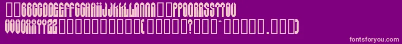 Greyaliensw Font – Pink Fonts on Purple Background