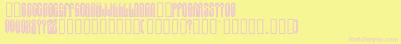 Greyaliensw Font – Pink Fonts on Yellow Background