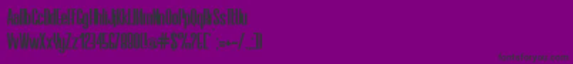 フォントElis – 紫の背景に黒い文字