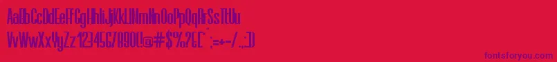 Elis Font – Purple Fonts on Red Background