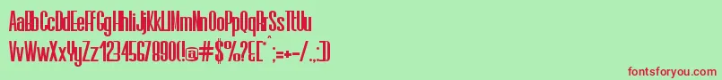 Elis Font – Red Fonts on Green Background