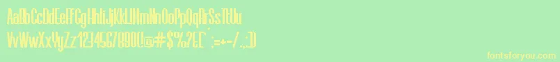 Elis Font – Yellow Fonts on Green Background