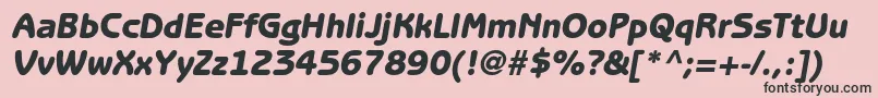 BenguiatgothicstdHeavyobl Font – Black Fonts on Pink Background