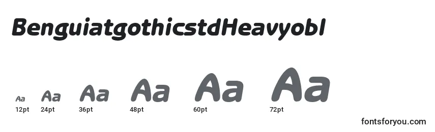 BenguiatgothicstdHeavyobl Font Sizes