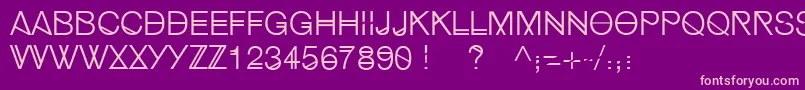 HipstelveticaLight Font – Pink Fonts on Purple Background