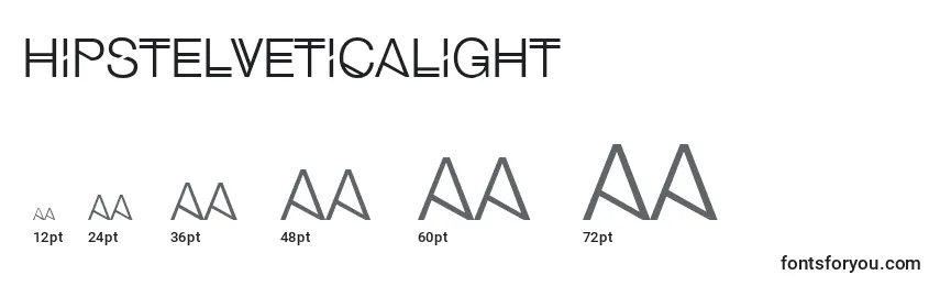 HipstelveticaLight Font Sizes