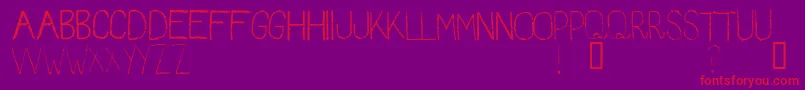 RedFish Font – Red Fonts on Purple Background