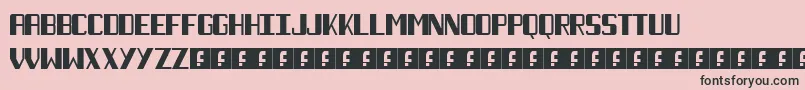 NecktieBlack Font – Black Fonts on Pink Background