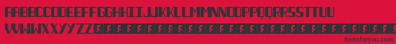 NecktieBlack-fontti – mustat fontit punaisella taustalla
