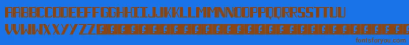 NecktieBlack-fontti – ruskeat fontit sinisellä taustalla