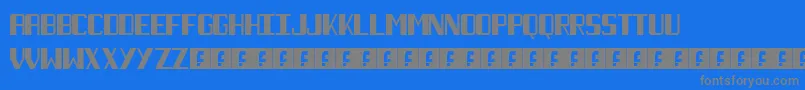 NecktieBlack Font – Gray Fonts on Blue Background