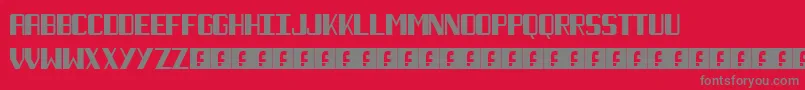 fuente NecktieBlack – Fuentes Grises Sobre Fondo Rojo