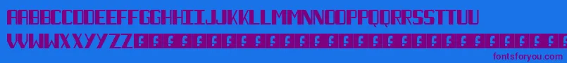 NecktieBlack Font – Purple Fonts on Blue Background