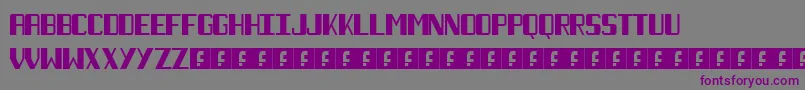 Fonte NecktieBlack – fontes roxas em um fundo cinza