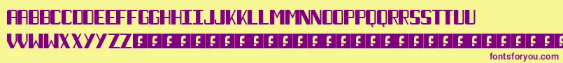More about NecktieBlack Font NecktieBlack Font – Purple Fonts on Yellow Background