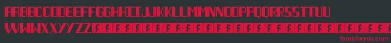Fonte NecktieBlack – fontes vermelhas em um fundo preto
