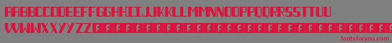 NecktieBlack Font – Red Fonts on Gray Background